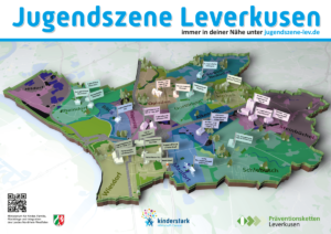 Poster der Jugendeinrichtungen in Leverkusen 2022